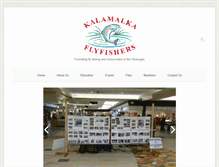 Tablet Screenshot of kalflyfishers.ca
